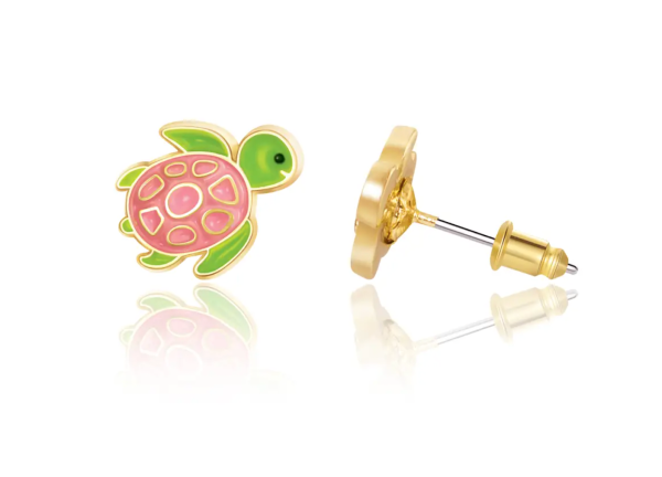 Girl Nation Turtle-y Awesome  Cutie Stud Earrings Sale