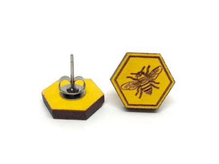 Unpossible Cuts Bee Earrings For Cheap