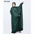 Cuff Sleeve Abaya (Emerald Green-006) For Cheap