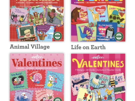 Eeboo Valentines Cards Online now