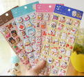 Maneki Lucky Cat Puffy Stickers on Sale