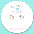 Girl Nation Magical Unicorn Studs Earrings Fashion