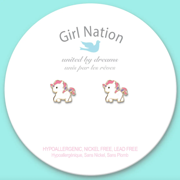 Girl Nation Magical Unicorn Studs Earrings Fashion