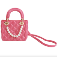 Sparkle Sisters Large Pearl Jelly Purse Pink Hot on Sale