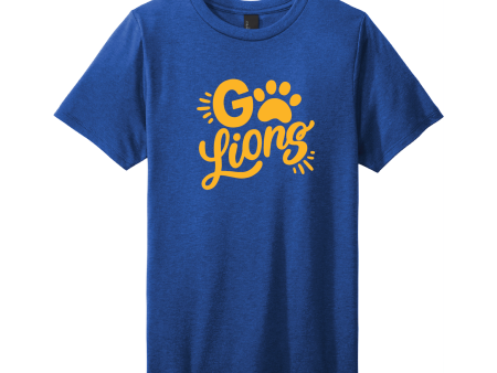 St. Luke Lions Go Lions Tri-Blend Tee Online Hot Sale