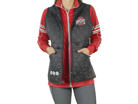 Ohio State Lightweight Quilted Vest Black Cheap