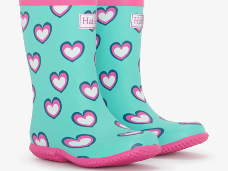 Hatley Hearts Packable Rain Boots Online now