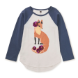 Tea Collection Fancy Fox Graphic Raglan Tee Chalk Online Hot Sale