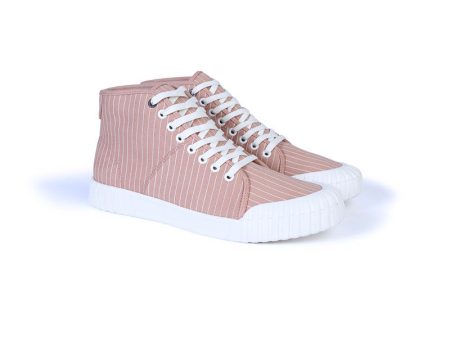 GOOD NEWS LONDON Hurler Hi - Pink Pinstripe Online