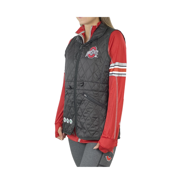 Ohio State Lightweight Quilted Vest Black Cheap