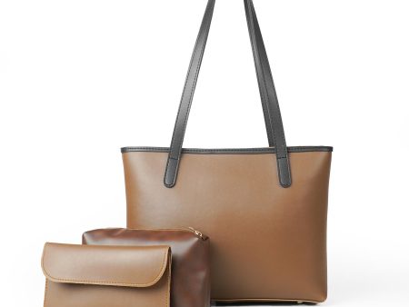 Alice tote bag set of 3 Brown For Sale