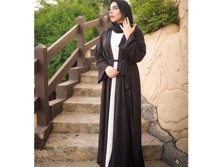 Abaya (Black & White Color) Hot on Sale