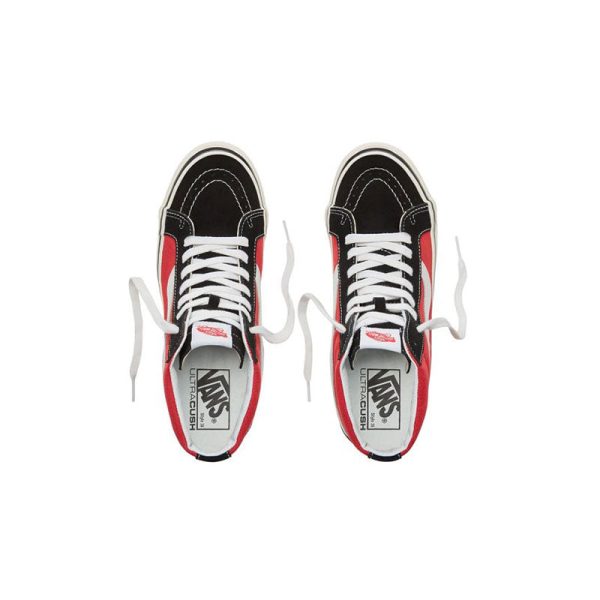 VANS Anaheim Factory Sk8 Hi - Red   Black Online Hot Sale