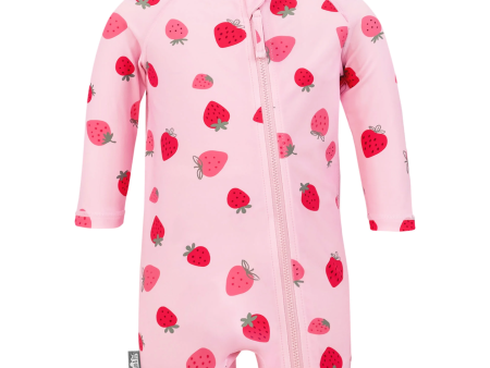 Jan & Jul UV Jumpsuit Pink Strawberry Online Sale