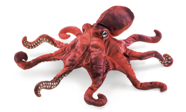 Folkmanis Red Octopus Puppet For Sale