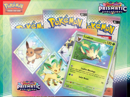 Pokémon Prismatic Evolutions Tech Sticker Collection Leafeon For Cheap