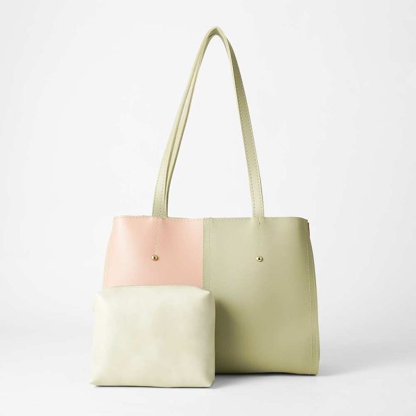 Steven Bag Beige & Peach Online Hot Sale