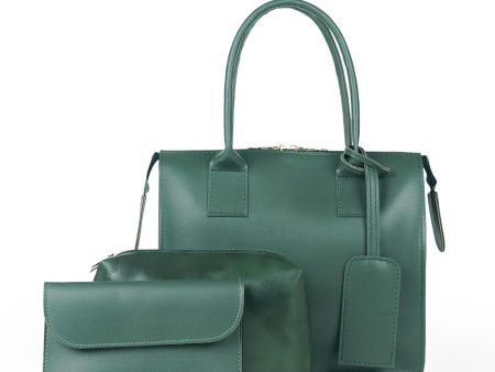 Clever set of 3 Bag Green For Sale