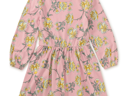 Tea Collection Blouson Sleeve Pocket Dress Salma Floral Online Sale