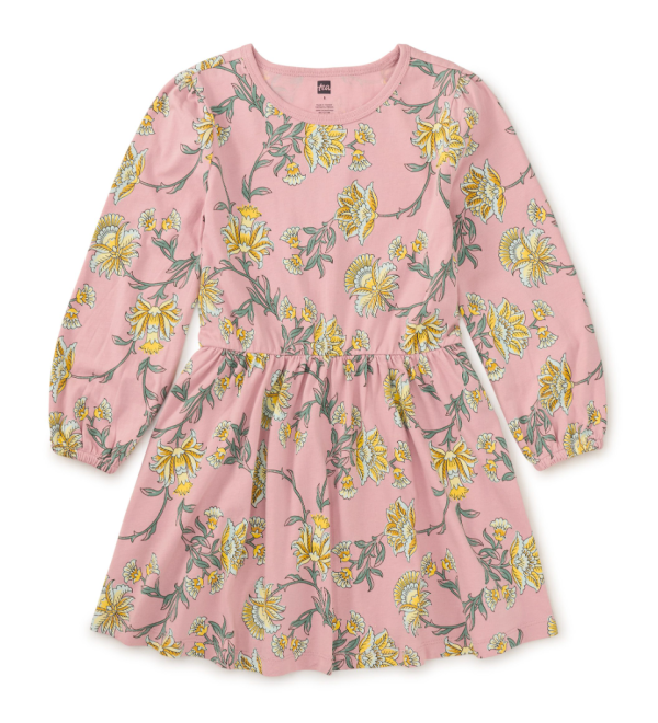 Tea Collection Blouson Sleeve Pocket Dress Salma Floral Online Sale