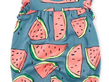 Tea Collection Flutter Baby Romper Watermelons Size 3-6m Online