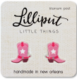 Lilliput Little Things Pink Cowgirl Boot Earrings Sale