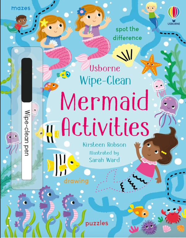 Usborne Wipe-Clean Mermaid Activities Paperback Book Online