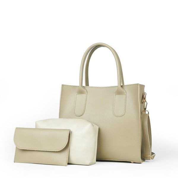 catchy bag set of 3 beige Hot on Sale