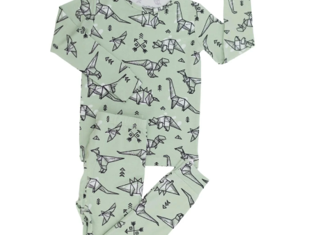 Sweet Bamboo Big Kid Pajama Origami Dino Sale