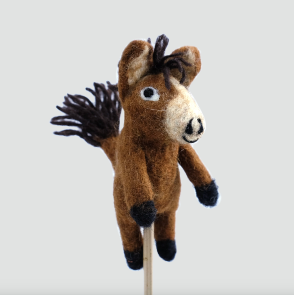 The Winding Road Brown Horse Finger Puppet For Cheap