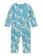 Tea Collection Long Sleeve Pocket Baby Romper Squabble Of Seagulls For Cheap