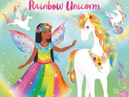 Usborne Sticker Dolly Dressing Rainbow Unicorns Fashion