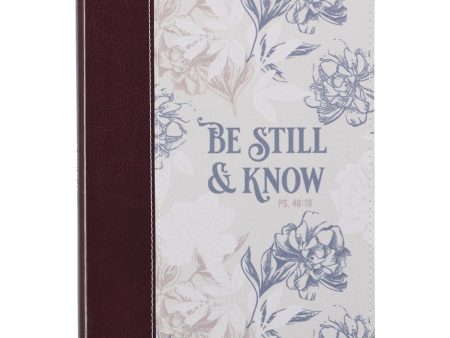 Agenda de lujo Be still and know - Gris Cheap