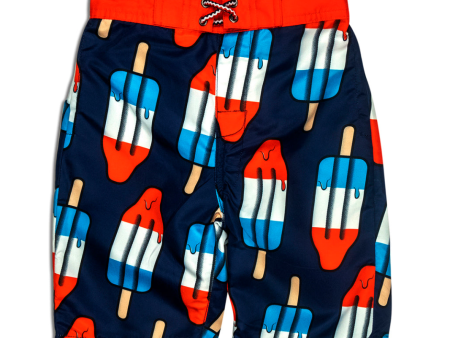 Appaman Swim Trunks Red, White, & Blue on Sale