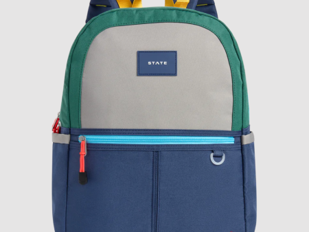 State Bags Polycanvas Kane Kids Double Pocket Green Navy Online