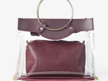 Acrylic Bag Maroon For Discount