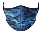 Top Trenz Blue Camoflauge Face Mask Size 3-7 Years For Sale