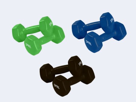 Deluxe Vinyl Dumbbell Basic Pack of 3 Online Sale