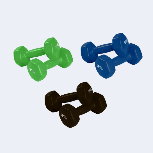 Deluxe Vinyl Dumbbell Basic Pack of 3 Online Sale