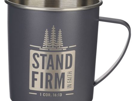 Termo pequeño de acero, Stand Firm - 1 Corinthians 16:13 Online Sale