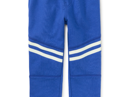 Tea Collection Speedy Striped Joggers Majorelle Blue Sale