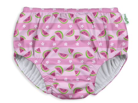 Green Sprouts Swim Diaper Light Pink Watermelon Stripe Size 18 Months Cheap