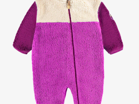 Souris Mini Purple Sherpa One Piece With Color Block And High Collar on Sale