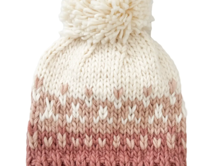 The Blueberry Hill Nell Stripe Hat Rose Blush Kids and Baby Hat Fashion