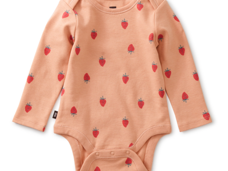 Tea Collection Baby Bodysuit Strawberries Size NB Supply