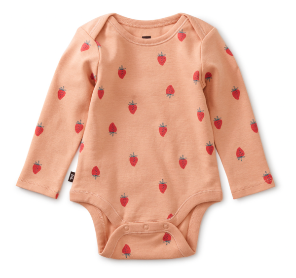 Tea Collection Baby Bodysuit Strawberries Size NB Supply