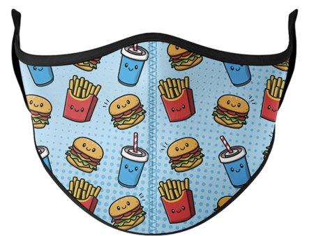 Top Trenz Fast Food Face Mask Size 3-7 Years Online now