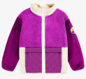 Souris Mini Sherpa Purple Color Block Vest With High Collar Supply