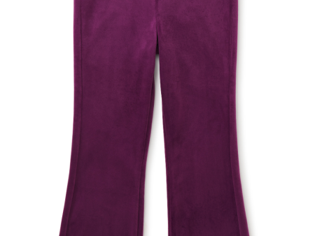 Tea Collection Very Velour Flare Pants Cosmic Berry Supply