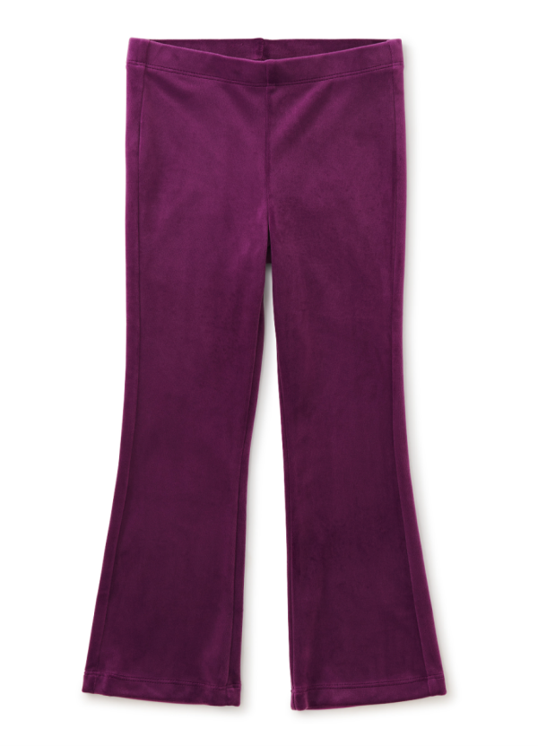 Tea Collection Very Velour Flare Pants Cosmic Berry Supply